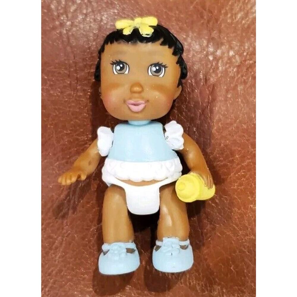 LCB Learning Curve Dollhouse Baby Girl Bottle Replacement Toy Blue White Rare